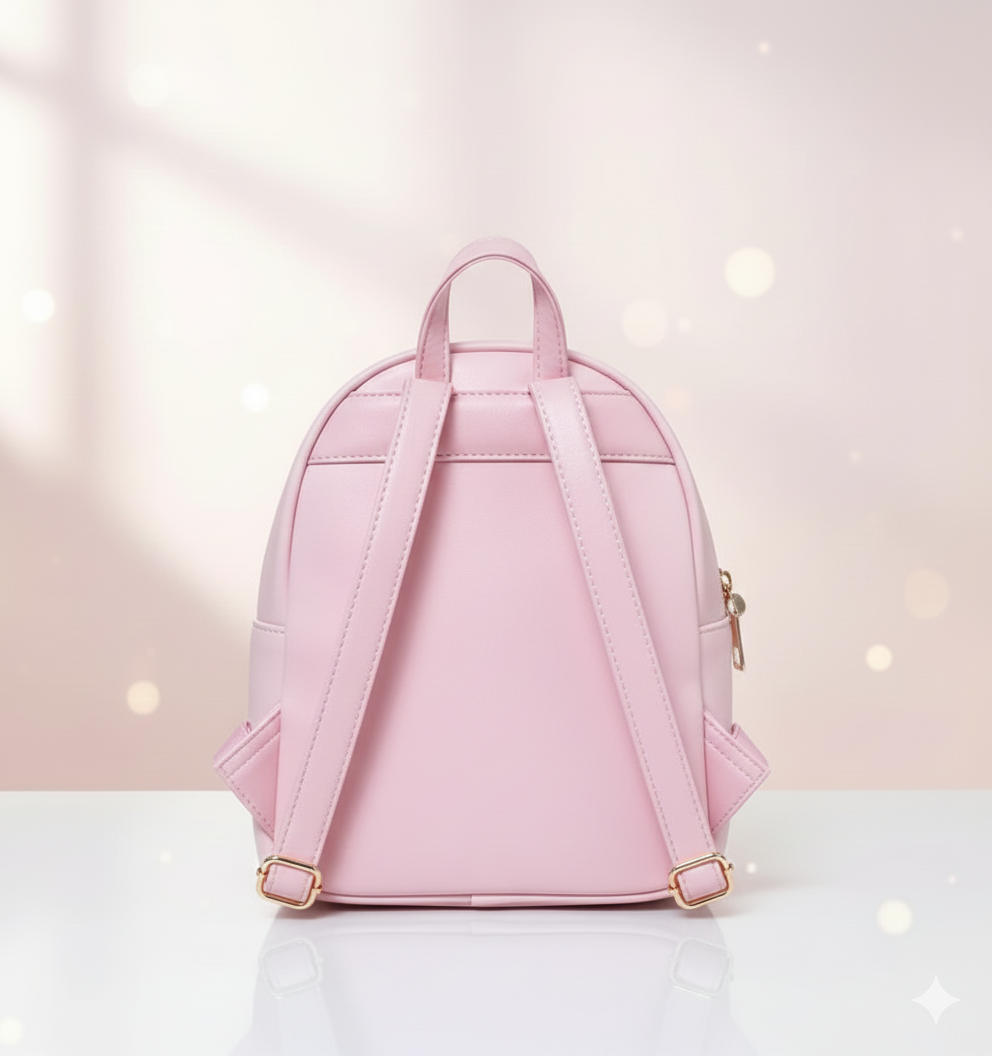 Colorful daisy flower backpack with anti-stress pop-it panel - ideal for little girls